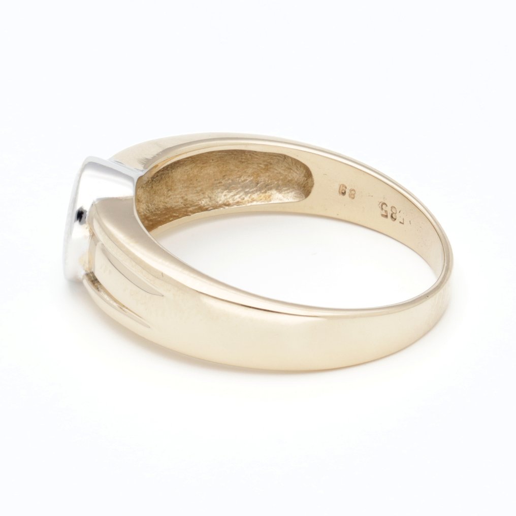 戒指 - 14K包金 黄金 钻石 (天然) #2.1