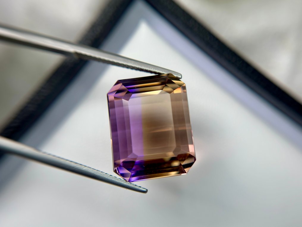 No Reserve Price - 1 pcs Multicolour Ametrine - 34.71 ct - International Colored Gemstone Association (ICA GemLab) - FLAWLESS AMAZING AMETRINE #3.2