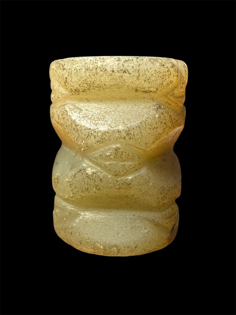 uruk(jamdat Nasr) πράσινη γύψος Κυλινδρικός σφραγιδόλιθος #1.0