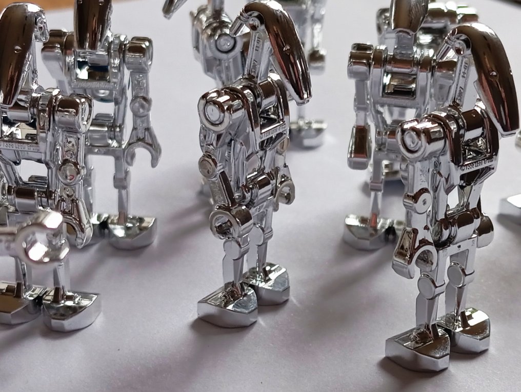 LEGO 小人仔 - NEW TOTAL 10x minifigures = Lego custom Battle Droid in chrome silver - 微型人形 - NEW TOTAL 10x minifigures = Lego custom Battle Droid in chrome silver #1.0