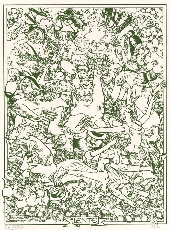 Wielaert, Erik - 8 Silkscreen/ Giclée - De Serie - De 4 seizoenen - 2002 #3.2