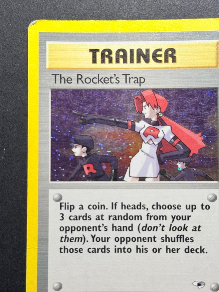 Pokémon - 2 Card - Rocket's Hitmonchan Holo - The Rocket's Trap Holo - WOTC - Gym Heroes #3.2