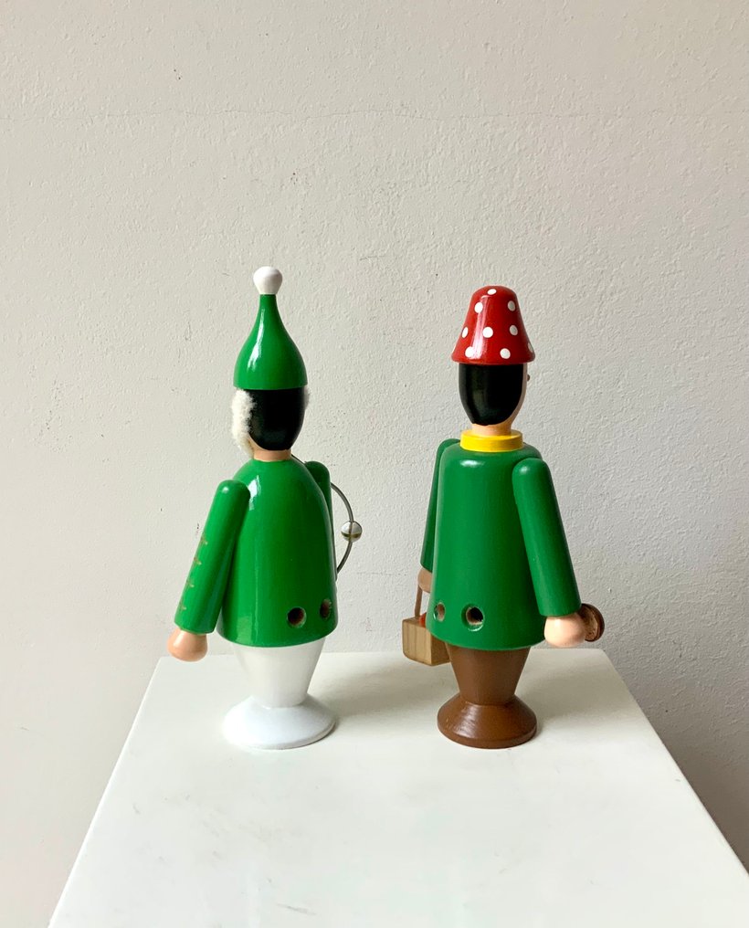 Julefigurpynt (2) - Soppjegere og nisser - Tre - DDR på 1970-tallet. #2.1