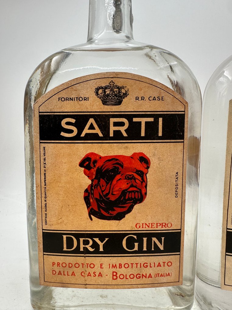 Sarti - Dry Gin  - b. 1950s - 75cl - 2 bottles #1.0