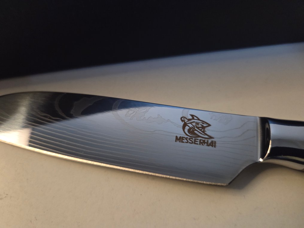 Messerhai-Sakura - 厨刀 -  专业三件套厨师刀具套装 - 碳钢，木材 - 日本 #3.2