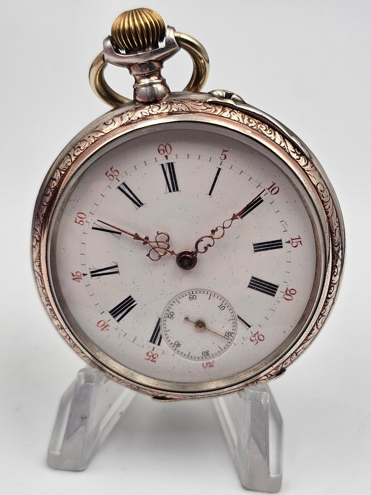 Glashütte Systeme - Silver Pocket Watch, 10 Rubis - 39851 - 1900-1949 #1.0