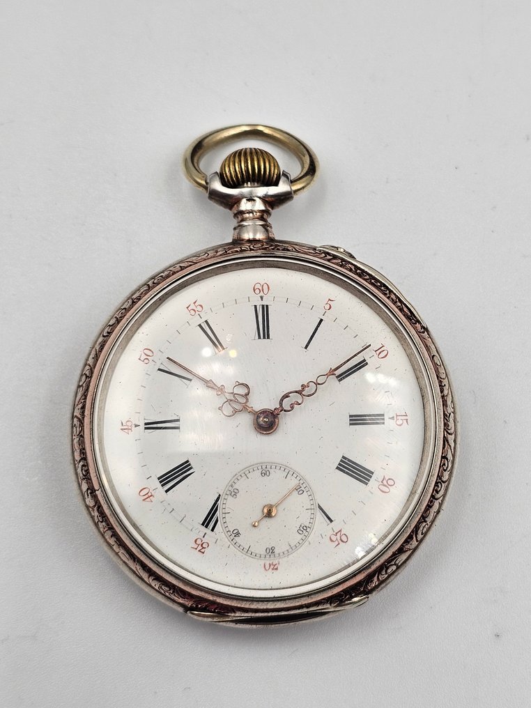 Glashütte Systeme - Silver Pocket Watch, 10 Rubis - 39851 - 1900-1949 #4.3