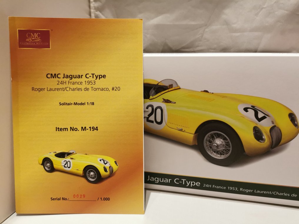 CMC 1:18 - Modellino di auto - Jaguar C Type #1.0