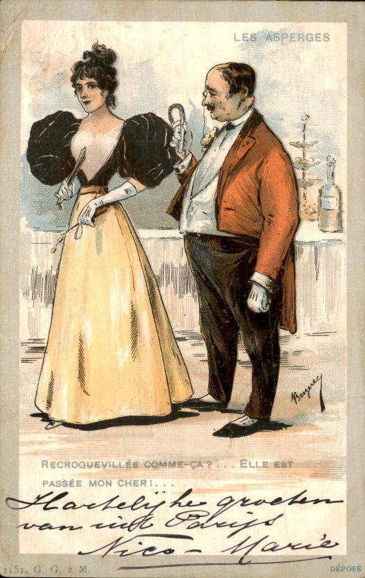 订婚 - 浪漫 - 真实夫妻 - 插画师, 幻想 - 情侣 / 夫妇 - 男 / 女 - 明信片 (137) - 1900-1950 #2.1