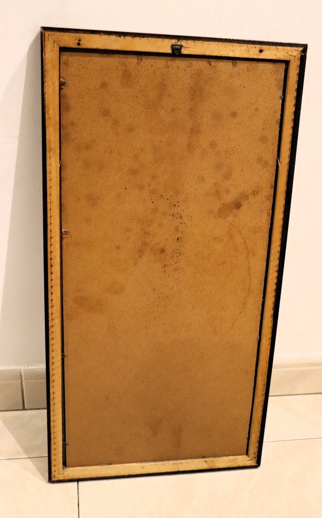 Spegel- Efter Alphonse Mucha-serien 'Horas do Dia'.  - Glas, Trä - De fyra årstiderna #3.2