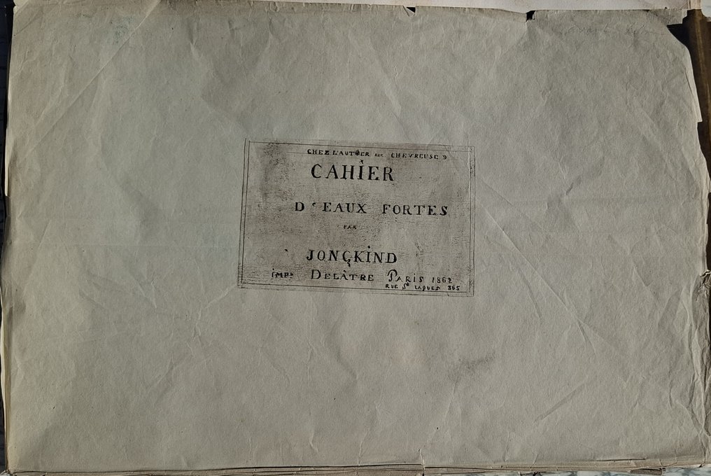 Johan Barthold Jongkind ( 1819-1891) - Cahier d'eaux fortes #1.0