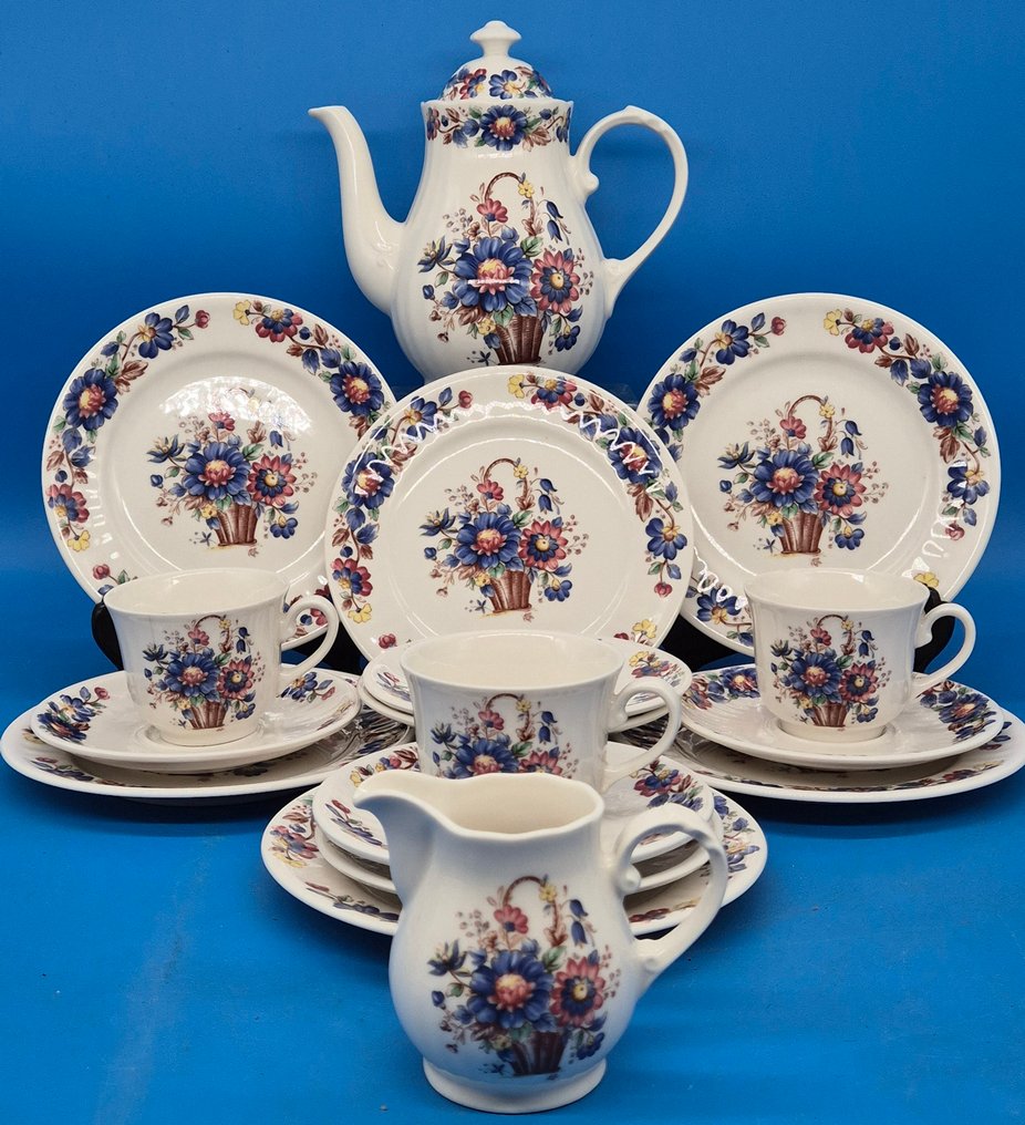 Eschenbach – Ceranova – Kaffeeservice, handdekoriert, Inglasurfarben - Coffee set - Porcelain #1.0