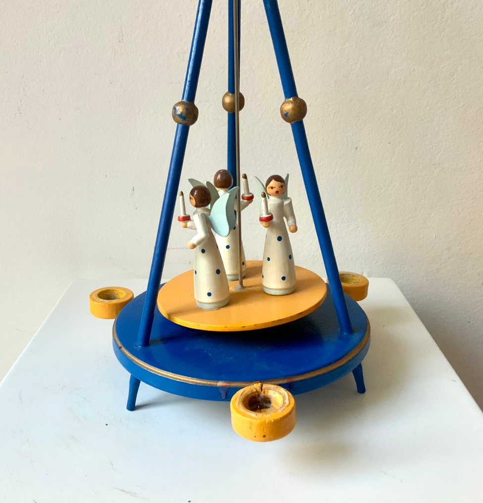 Christmas decoration VEB Expertic - Angel Christmas pyramid - Wood #4.3