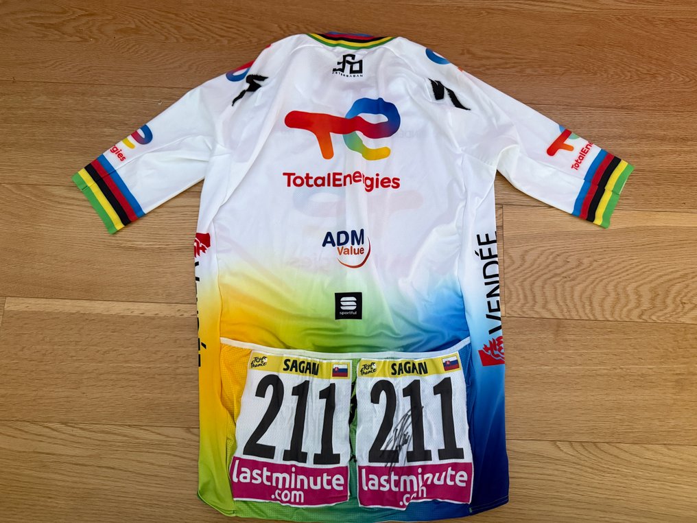 Total Energies - 环法自行车赛第五阶段:波城至拉伦斯 - Peter Sagan - 2023 - 騎行運動衫 #1.0