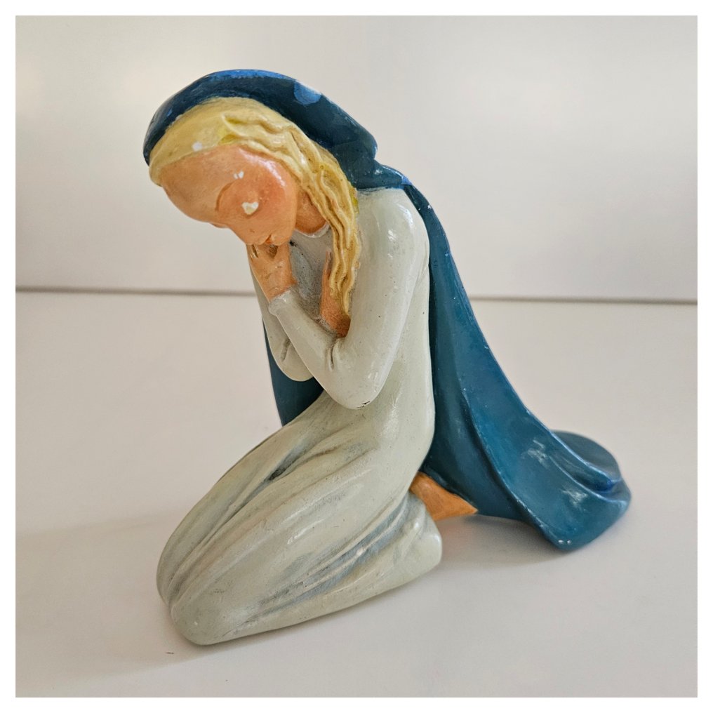 J. Gouppy - Christmas nativity figures (13) - Plaster - 1940-1950 #2.1