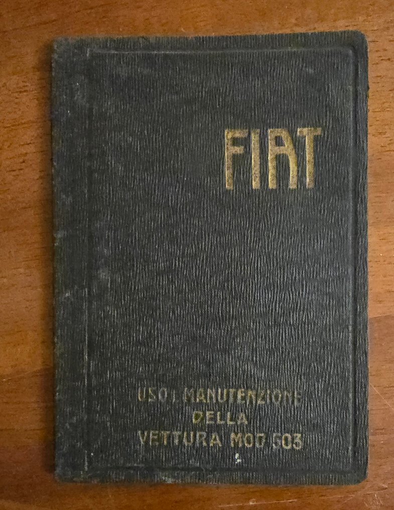 Manual - Fiat - Vettura mod. 503 - 1926 #1.0