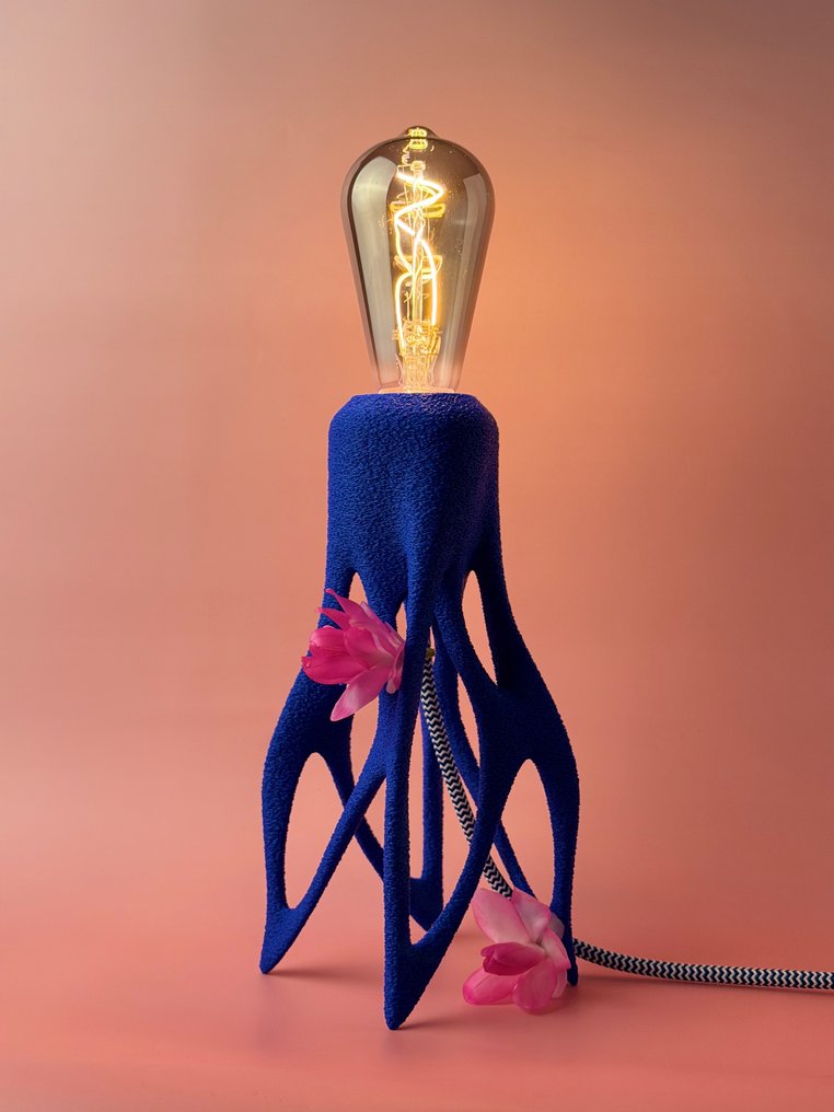 Cornu Design - Lámpara de sobremesa - PLA - Lámpara impresa en 3D azul #2.1