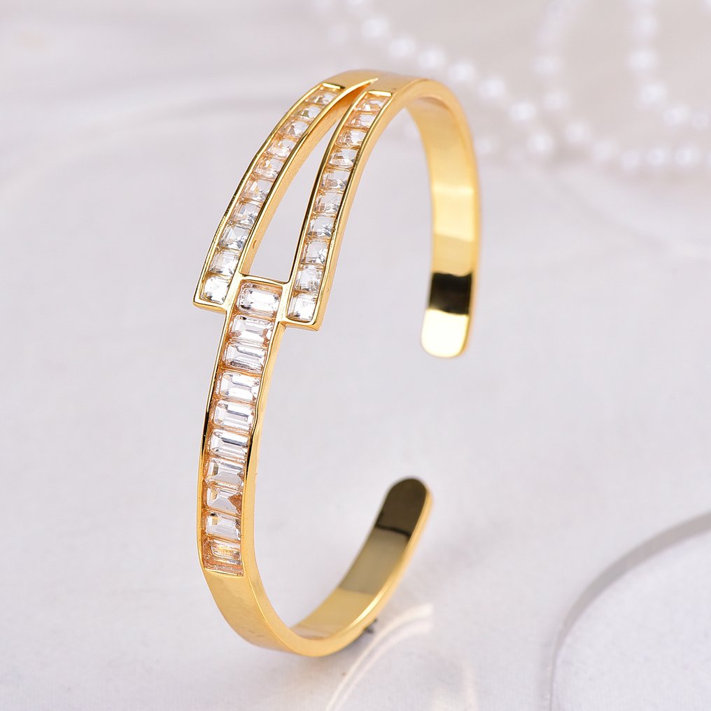 Sans Prix de Réserve - Bracelet Argent - Gemmes mixtes - Certifié #1.0