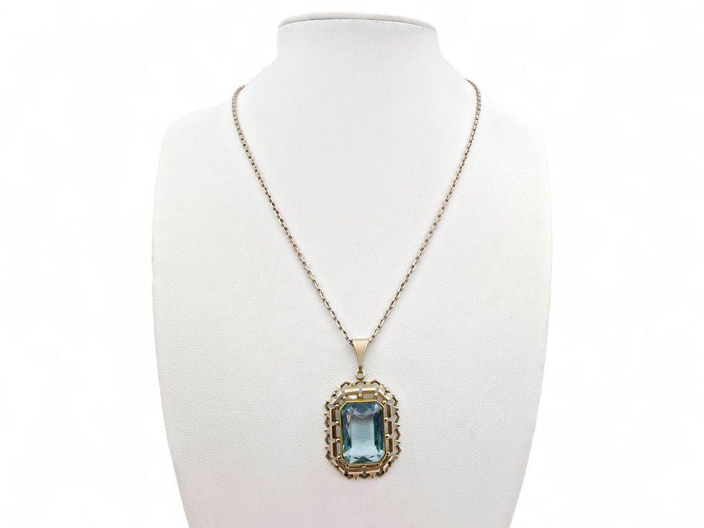 没有保留价 - 项链 银 - 装饰艺术 1950年代 #4.3