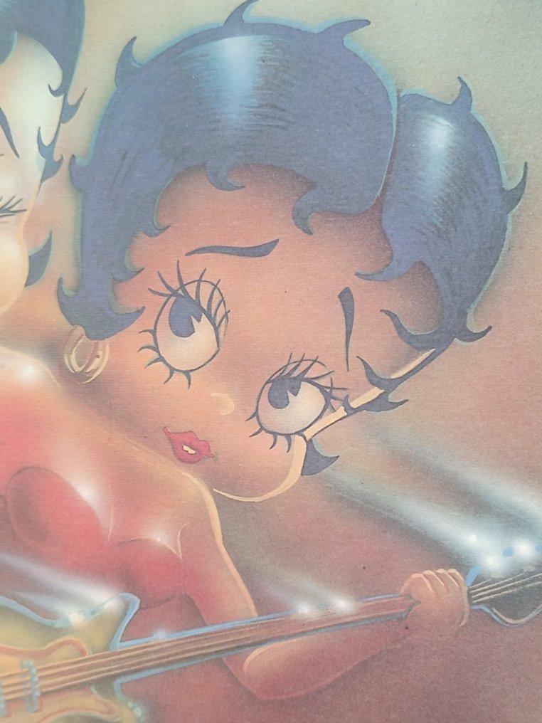 Fleischer Studios - Litografia Original 1997 - Betty Boop en papel especial texturizado #2.1