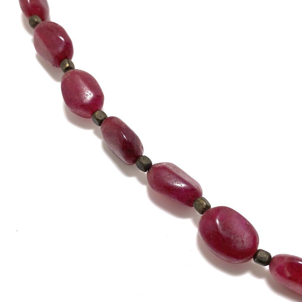 丝绸之路，中亚的 Agate 项链珠子护符 - 42 cm #3.2