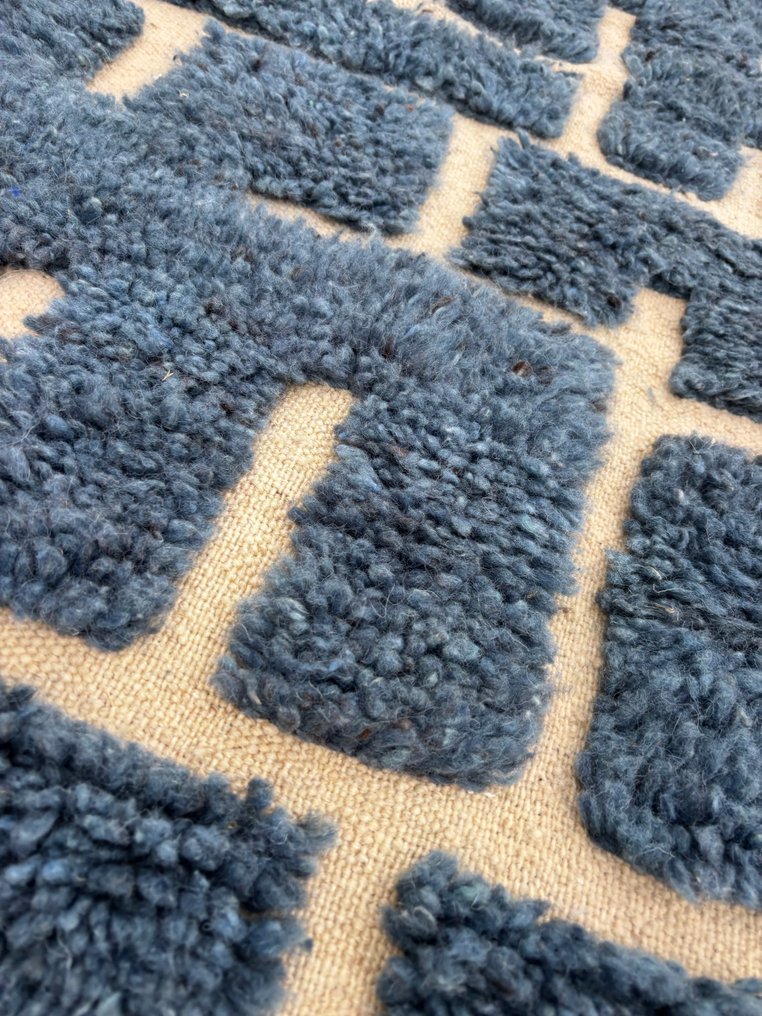 Marokkansk løberabat i uld – håndvævet berberteppich - Tæppe - 310 cm - 90 cm - Håndvævet uldtæppe #3.2