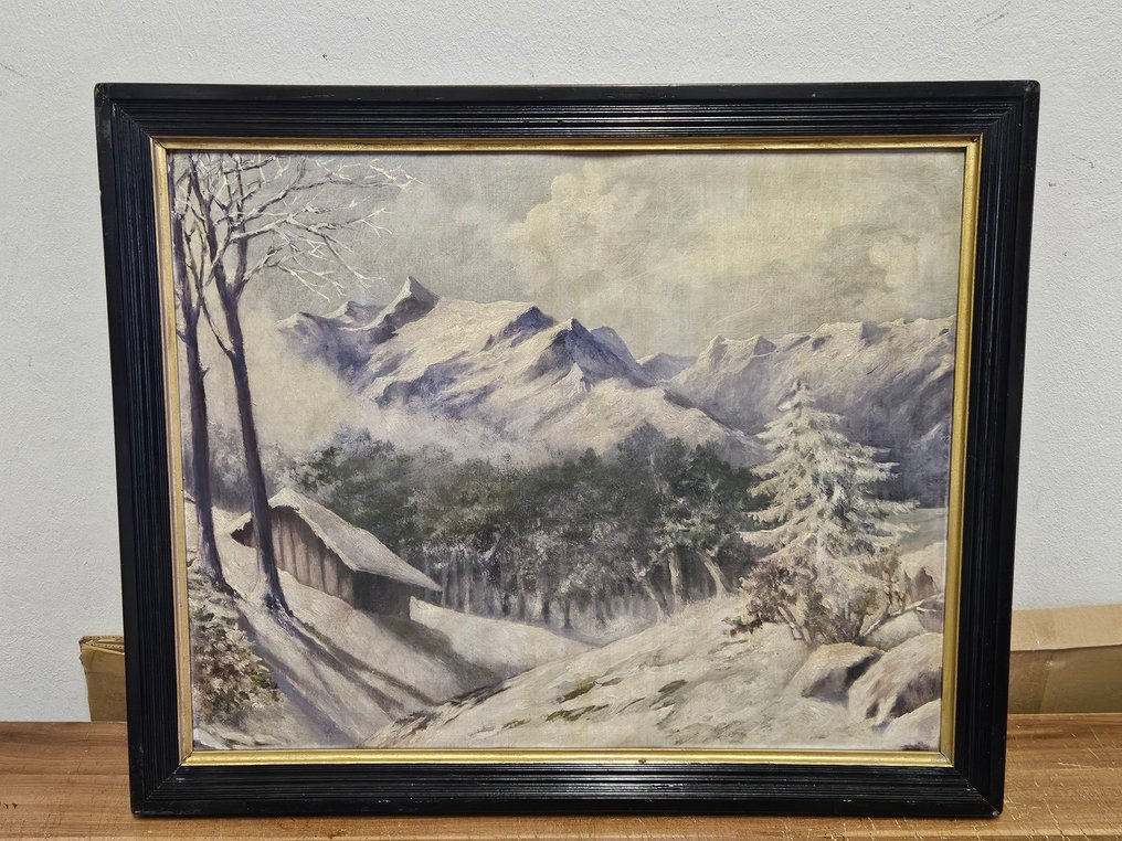 Αυστριακή σχολή (XX) - Schneelandschaft - NO RESERVE #1.0