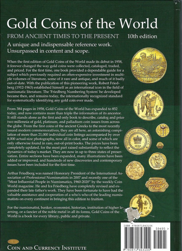 Accessories. Friedberg Gold Coins of the World 10e editie #1.0