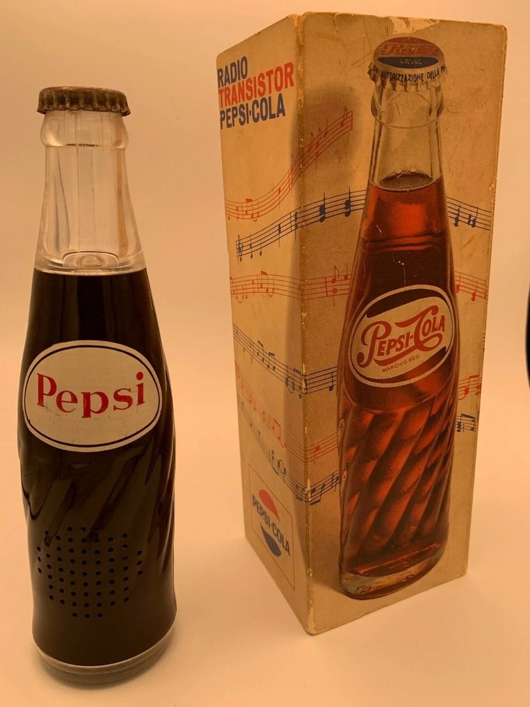 RADIO PEPSI\COCA COLA - ANNI '50 - SCATOLA ORIGINALE - BACHELITE E PLASTICA - Pepsi\Coca Cola Radio #1.0