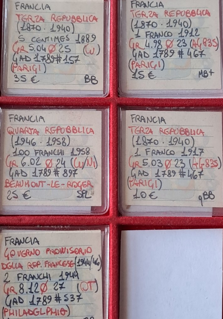 Francia. Lotto di 13 monete, alcune in argento  (Senza prezzo di riserva) #4.3