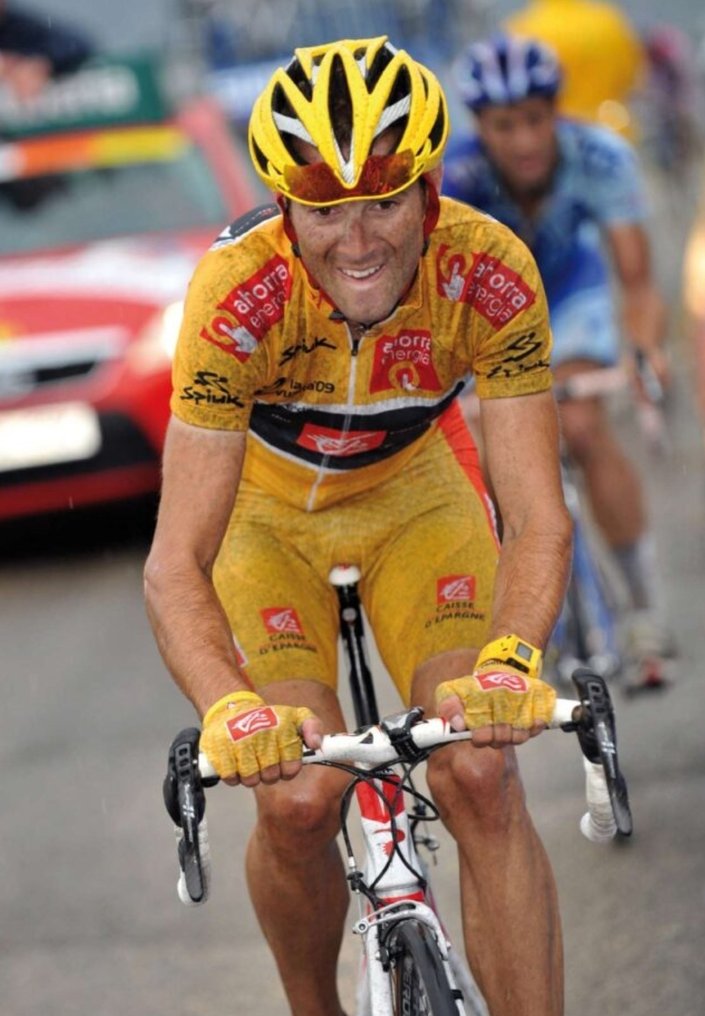 caisse d'Espargne - Gele leiderstrui in de Vuelta 2009. - alejandro valverde - Wielershirt #4.3