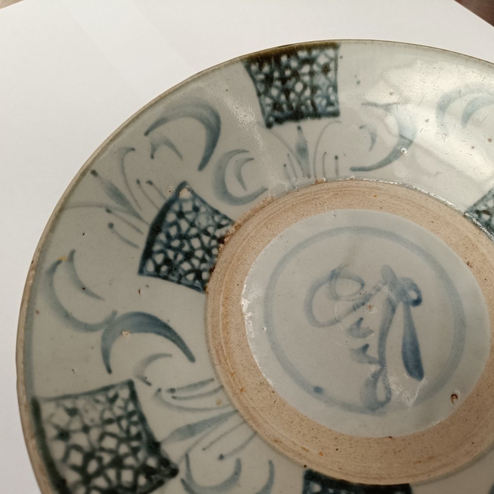 Tallerken - Fajance - Kinesisk bord Ming-dynastiet #2.1