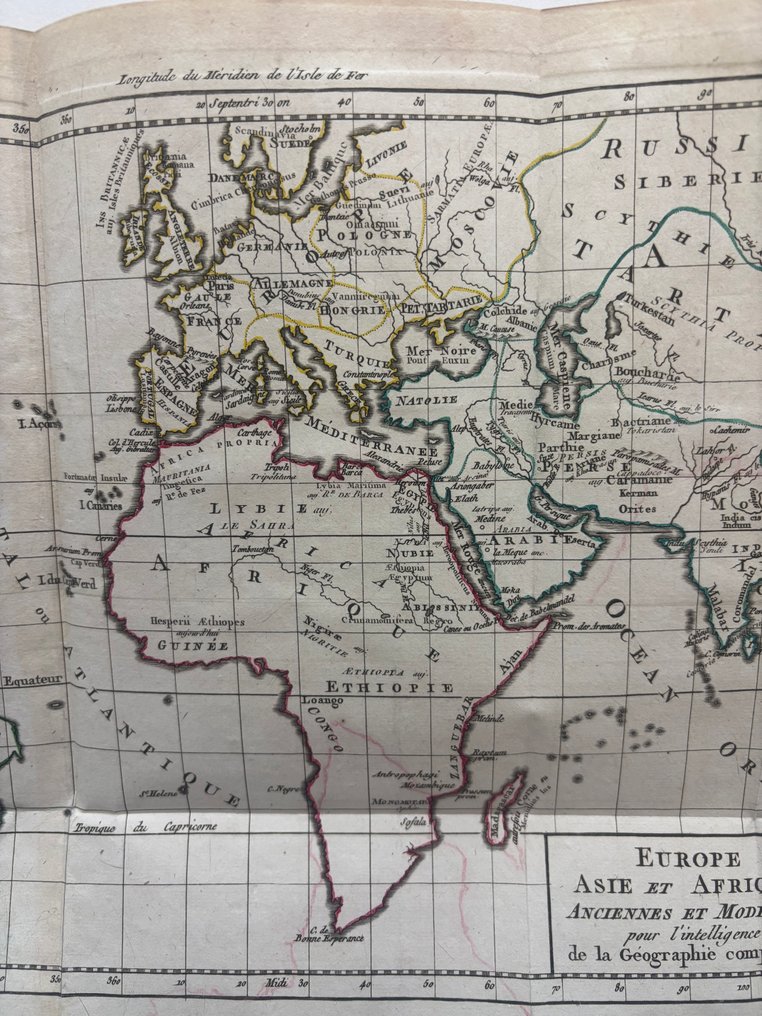 Franciaország - Mondo; Eustache Hyacinthe Langlois - Europe, Asie et Afrique Anciennes et Modernes pour l’intelligence de la Géographie comparée - 1781-1800 #2.1