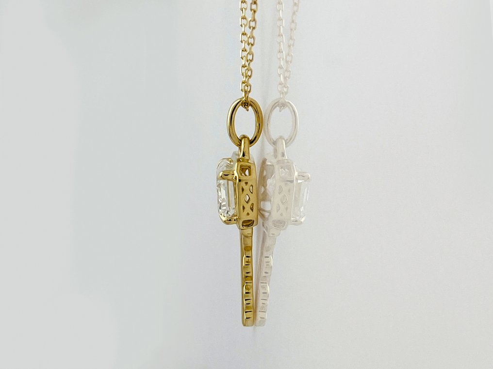 Sans prix de réserve - Collier avec pendentif - 14 carats Or jaune -  2.03ct. tw. Diamant (Cultivé en laboratoire) #3.2