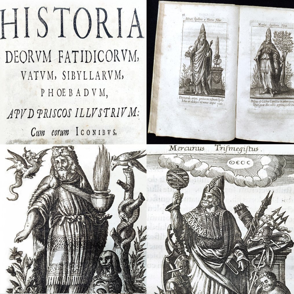 Pierre Mussard / Jean Louis Durant / Theodor De Bry - Historia Deorum Fatidicorum (History of the Fateful Gods) - 1675 #1.0
