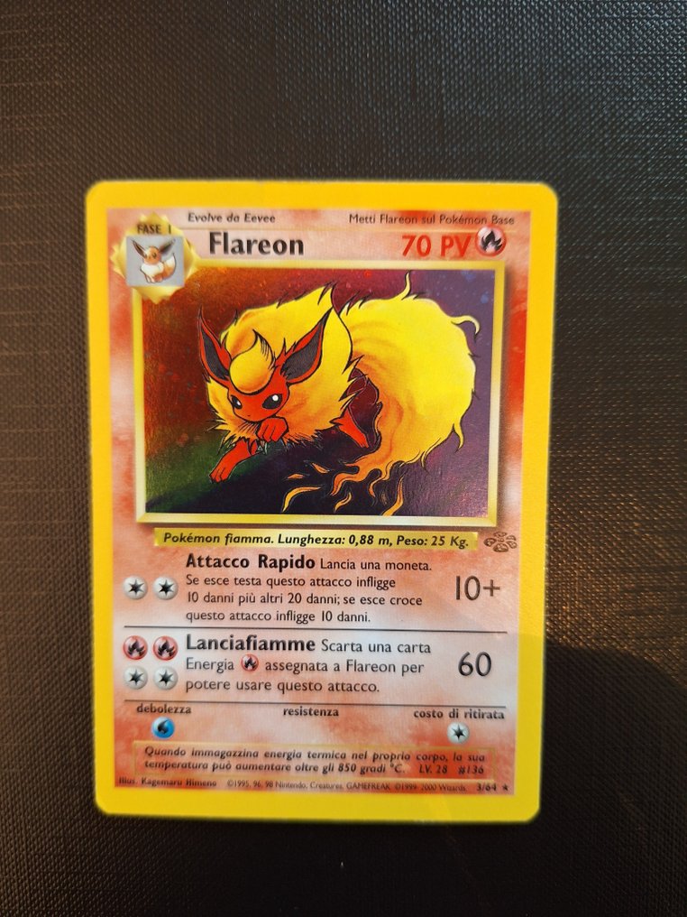 Pokémon - 4 Card - Flareon, Gyarados, Lapras, Vileplume Foil, Holo - WOTC - Base set, Fossil, Jungle #1.0