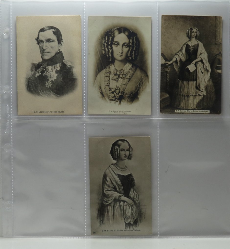 Belgian Monarchy (65 PCP - 2 Albums - 2 newspapers - 3 books) - Postcard album (72) - 1900-2001 #1.0