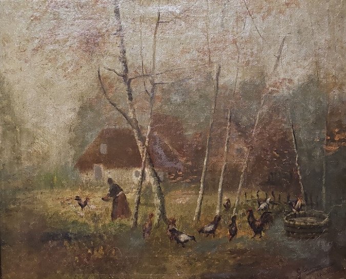 Gustave Crommelynck ( 1883-1961) - Landelijk tafereel #1.0