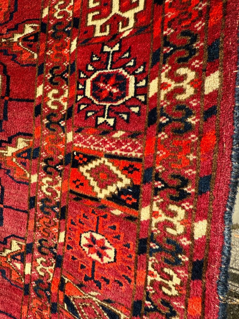 Turkmen Tekke Dowry Tæppe - Tæppe - 127 cm - 117 cm #4.3