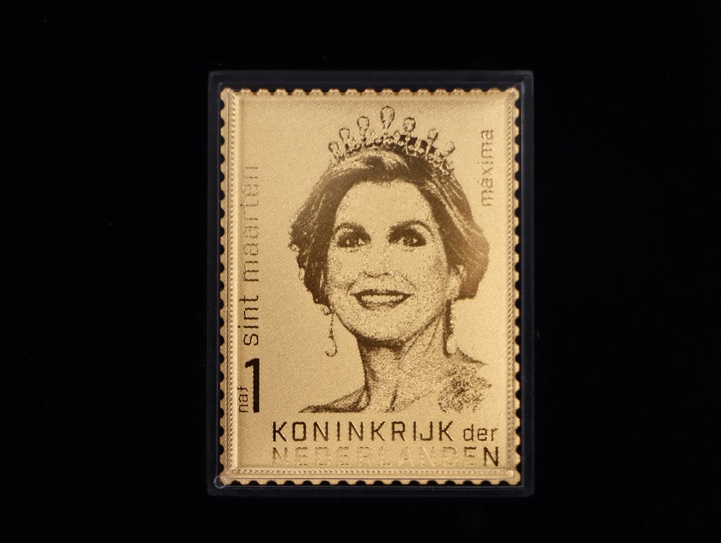 荷蘭  - 金色邮票 - “玛格丽特女王” #1.0