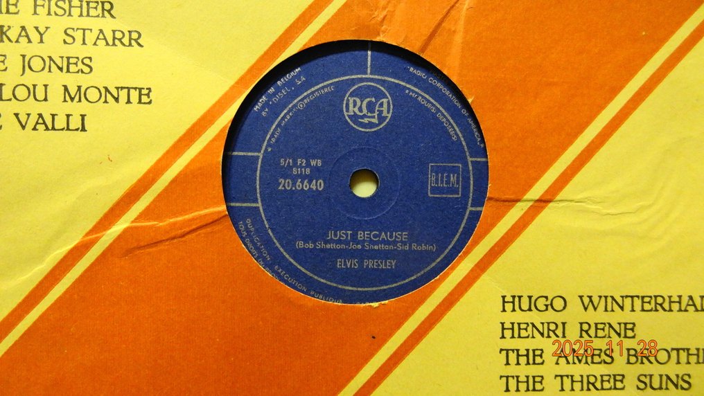 Elvis Presley, Pat Boone, Bill Haley, Chordettes, Four Knights, Earl Bostic etc - Πολλαπλοί καλλιτέχνες - Rock “N “ Roll and Popmusic from the 1950ties on 78RPM-Records. - Πολλαπλοί καλλιτέχνες - Δίσκος γραμμοφώνου 78 RPM - 1952 #1.0