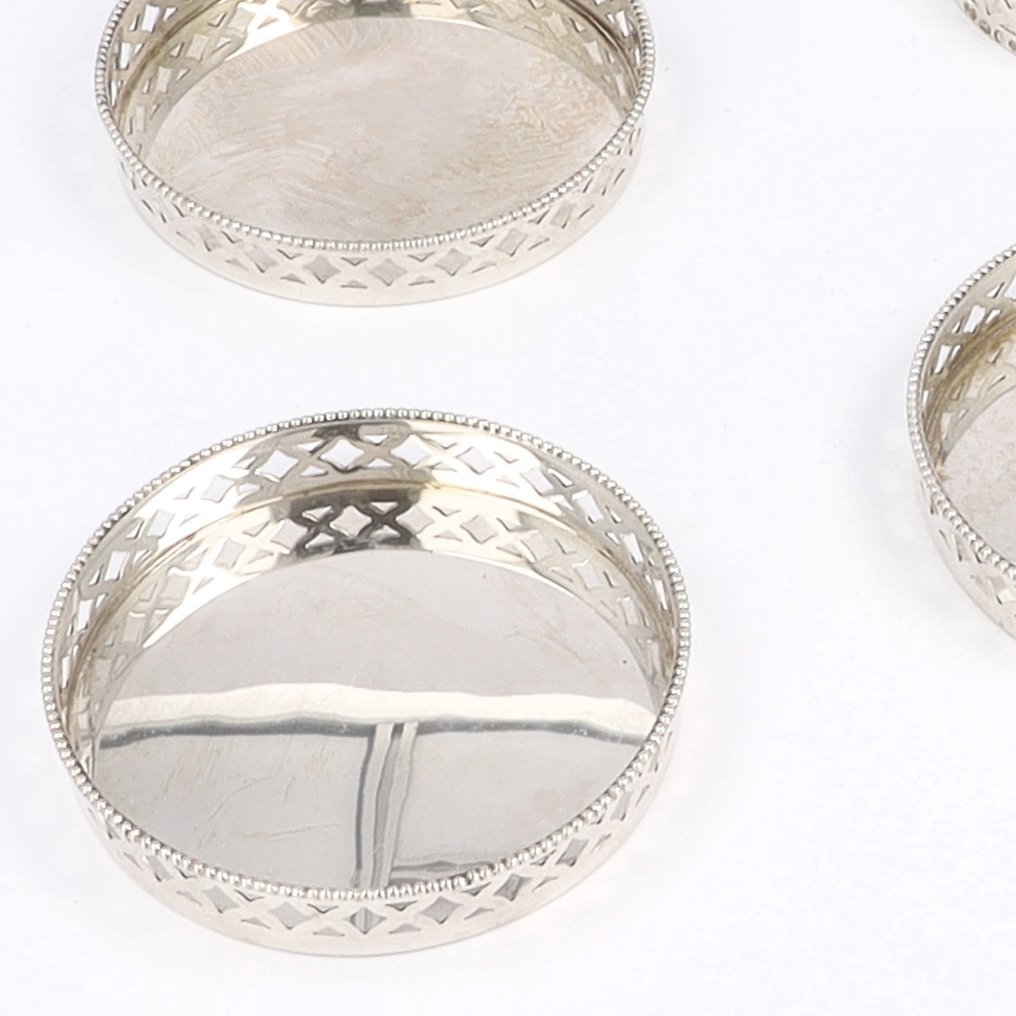 G. Wijland - Glasonderzetters - 小托盤 (4) - .835 銀 #3.2