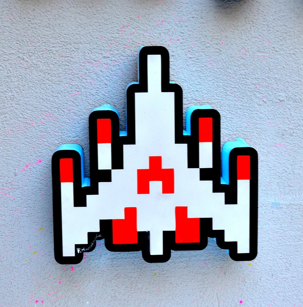 Patrycja Mroczkowska - Quadriptych Retro Games 8 Bits 3D Pop Art XL #3.2