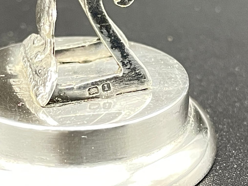 Miniature figurine - “White Rabbit” Alice in Wonderland - Silver #3.2