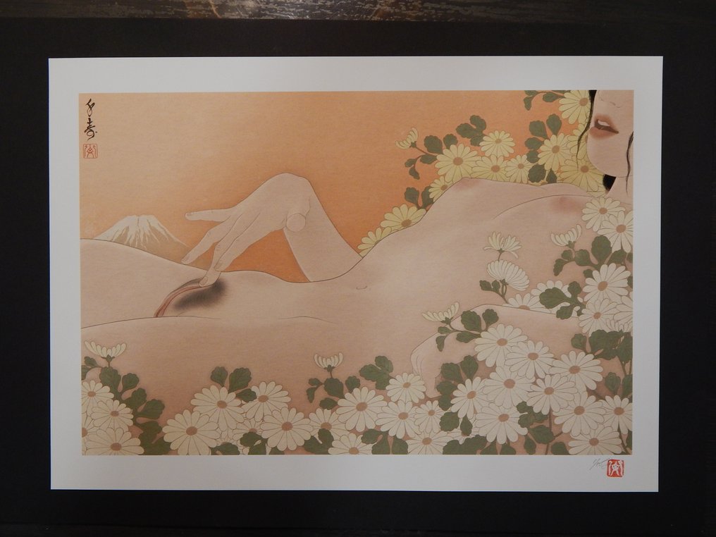 Evening Glow, modern Shunga - Paper - Senju - Sweden - 21st century #1.0