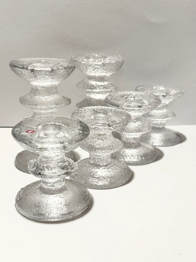 Iittala - Timo Sarpaneva - 烛台 节日 (6) - 冷冻玻璃 #1.0