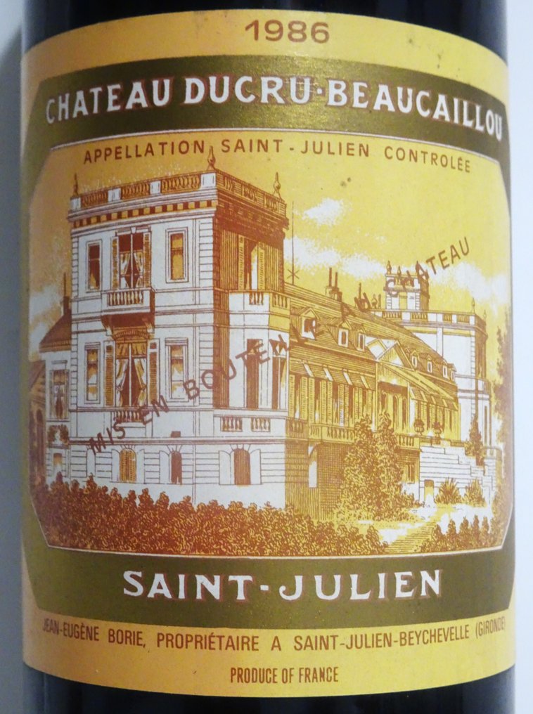 1986 Chateau Ducru-Beaucaillou - Saint-Julien 2ème Grand Cru Classé - 1 Φιάλη (0,75L) #1.0