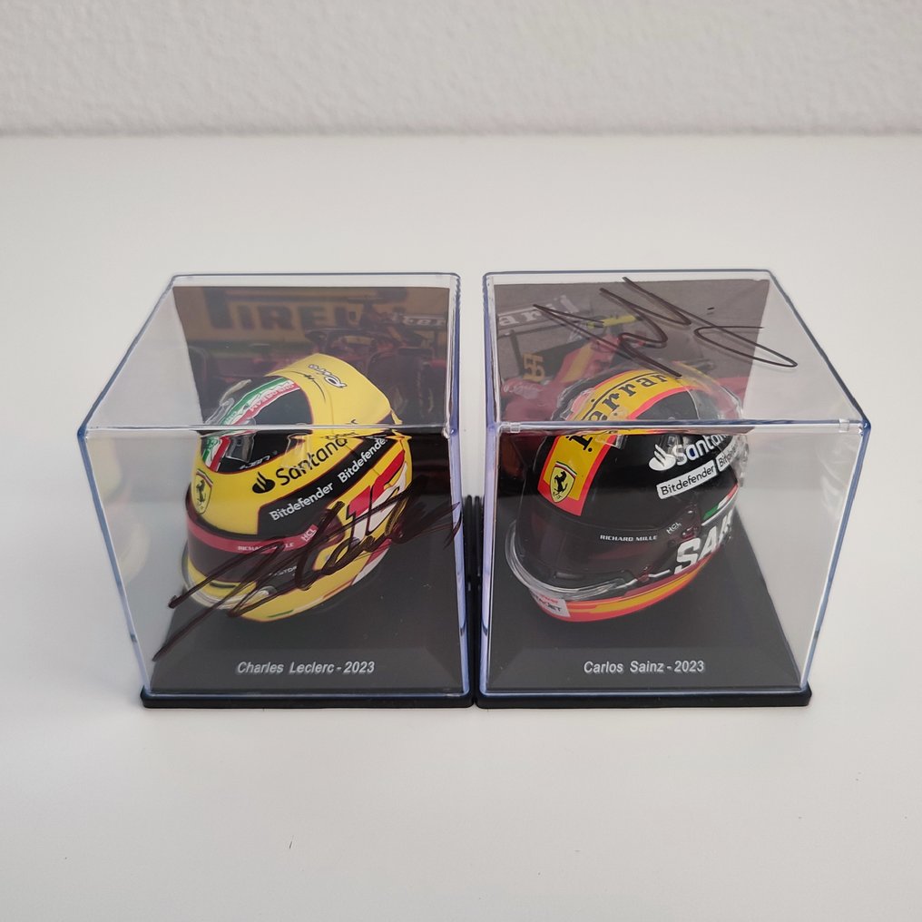 法拉利 - Italian Grand Prix - Charles Leclerc & Carlos Sainz - 2023 - 比例1/5头盔 #1.0