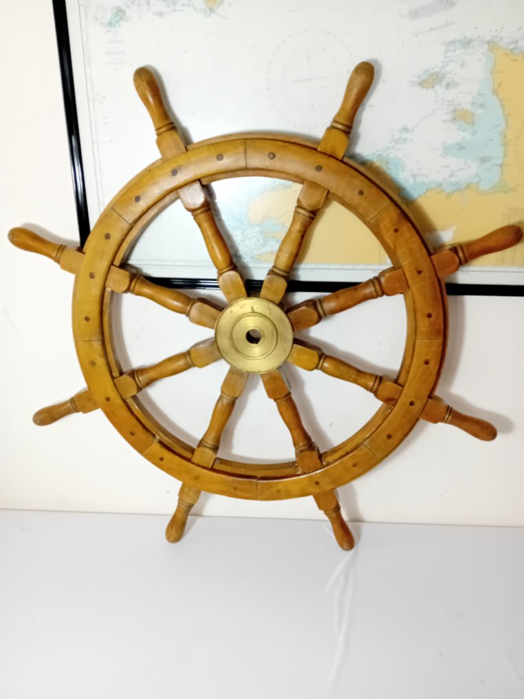 Stor skibsrors - Træ Messing - Skibsrors #1.0