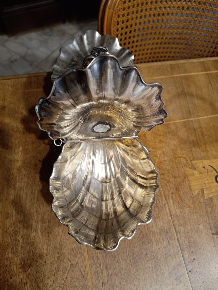 Contenitore per libagioni - .800 argento - 1940-1950 - Biscottiera italiana #2.1